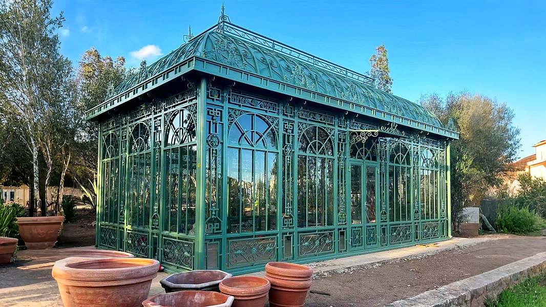 Spacious Green Victorian Greenhouse